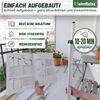 Heimfleiss® Klemmmarkise Klemmmarkise Balkon ohne Bohren Sonnenschutz UPF 50+ Klemmmarkise 250 cm breit, beige, höhenverstellbar Bild 3