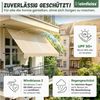Heimfleiss® Klemmmarkise Klemmmarkise Balkon ohne Bohren Sonnenschutz UPF 50+ Klemmmarkise 250 cm breit, beige, höhenverstellbar Bild 4