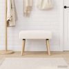 vidaXL Bank Uni Creme 60 x 40 x 45 cm Bouclé 42038400 Bild 3
