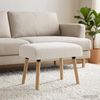 vidaXL Bank Uni Creme 60 x 40 x 45 cm Bouclé 42038400 Bild 4