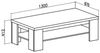 Lookway Couchtisch VINCI Kaffeetisch Andersen Kiefer / Wotan Eiche Bild 4