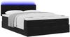 vidaXL Ottoman-Bett mit Matratze & LEDs Schwarz 140x200 cm Samt 3312556 Bild 3