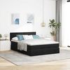 vidaXL Ottoman-Bett mit Matratze & LEDs Schwarz 140x200 cm Samt 3312556 Bild 4