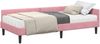 vidaXL Eckbettgestell mit Matratze Sonstiges 2 pcs Grau Samt 3393689 Bild 2