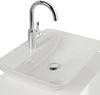 Badmöbel Taifun 70cm mit modernem Aufsatzwaschbecken weiß Hgl : Weiss hochglanz Bild 5