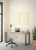 Dmora Schreibtisch Arignano, Mehrzweckschreibtisch, Bürotisch für PC, Eckschreibtisch, 150x60 h76 cm, Eiche und Grau Bild 2