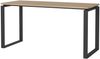 Dmora Schreibtisch Arignano, Mehrzweckschreibtisch, Bürotisch für PC, Eckschreibtisch, 150x60 h76 cm, Eiche und Grau Bild 5