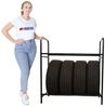 PROREGAL® Schwerlastregal Reifenregal Räderregal Garagenregal CARRERO für 4-8 Reifen Schwarz, Reifenschonnende Lagerung Winterregien Sommerreifen Allwetterreifen Bild 3