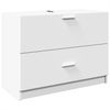 vidaXL Waschbeckenunterschrank Weiß 78x37x59 cm Holzwerkstoff 848115 Bild 2