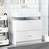 vidaXL Waschbeckenunterschrank Weiß 78x37x59 cm Holzwerkstoff 848115 Bild 3