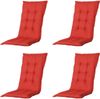 SET Aruba 4 x Klappsessel graphit, 1 x Tisch graphit, 4 x Auflage red Bild 5