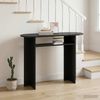 vidaXL Konsolentisch Schwarze Eiche 100 x 39,5 x 75 cm Holzwerkstoff 8001159 Bild 4