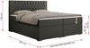Boxspringbett mit 2 Bettkästen, Matratze und Topper - PERA - 160x200cm - Grau Kunstleder - H4 Bild 5