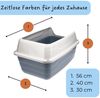 XXL Extra hohe Katzentoilette offene Katzenklo mit hohem Rand ohne Deckel große Katzentoilette offen Katzenklo hoher Rand Bild 2