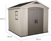 Dmora Gartenhaus Weyburn, Gartenhütte, Gartenhaus, Werkzeugschuppen, 257x255 h243 cm, Beige Bild 3