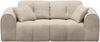 skølm 'Vanaheim' Sofa 2-tlg, 2er Sitz mit 2 Kissen, beige Bild 1