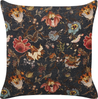 Kissen 2er Set Blumenmuster RAMONDA Samtstoff 45 x 45 cm Bunt Bild 4