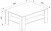 Couchtisch Milan Weiß 92.2 x 65 cm Vicco Bild 3