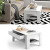 Couchtisch Milan Weiß 92.2 x 65 cm Vicco Bild 2