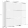 Schuhschrank XL Comfort 9 Klappen 36 Paar 157x141 cm Weiss-Brombeer : Weissmatt / Brombeere hochglanz Bild 4