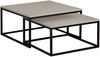Im Set zwei Couchtische Dakenti (Farbe: Schwarz / Cashmere) Bild 2