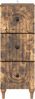 vidaXL Schubladenschrank Geräucherte Eiche 33 x 34,5 x 90 cm 894160 Bild 4