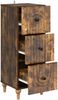 vidaXL Schubladenschrank Geräucherte Eiche 33 x 34,5 x 90 cm 894160 Bild 3