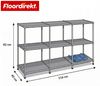 Floordirekt Sideboard Metall Concept Epure MK-018, Standregal Lowboard (Standregal Lowboard), verchromtes Metallgestell, 3 Ablagen, B116×T40×H82 cm Bild 2