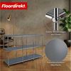 Floordirekt Sideboard Metall Concept Epure MK-018, Standregal Lowboard (Standregal Lowboard), verchromtes Metallgestell, 3 Ablagen, B116×T40×H82 cm Bild 4