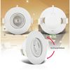B.K.Licht - 6er Set LED Einbaustrahler 230V, Schwenkbar, warmweißes Licht, LED Strahler für das Badezimmer, IP65, Deckenstrahler, Einbauleuchten, Spots, Badezimmerlampe, 9x4,2 cm (DxH), Weiß Bild 3