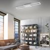Leuchten Direkt 14696-55 ASMIN LED Deckenleuchte flach silber 95x18 cm Bild 2