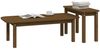 vidaXL 2-tlg. Couchtisch-Set Honigbraun Massivholz Kiefer 822365 Bild 4