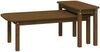 vidaXL 2-tlg. Couchtisch-Set Honigbraun Massivholz Kiefer 822365 Bild 2