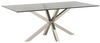 alesvelt Esstisch Terni transparent Glasplatte Edelstahlbeine im edlen Design 200 cm (1-Tisch), 200 x 100 x 76 cm Bild 2