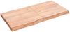 vidaXL Tischplatte Hellbraun 120x60x(2-6)cm Massivholz Eiche Behandelt 3156376 Bild 1