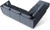 Micadoni Modulares Ecksofa Chris 4-Sitzer Links Strukturierter Stoff Hellgrün Bild 4