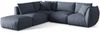 Micadoni Modulares Ecksofa Chris 4-Sitzer Links Strukturierter Stoff Hellgrün Bild 2