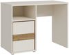 Schreibtisch >WEXLIN< 2 Schübe, Sand / Mauvella Eiche Dekor - 119,7x75,7x50,2cm (BxHxT) Bild 4