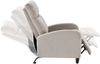 Polstersessel Bregenz 102x60x92 cm mit verstellbarer Rückenlehne aus Textil Braun en. casa Bild 2