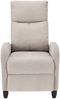 Polstersessel Bregenz 102x60x92 cm mit verstellbarer Rückenlehne aus Textil Braun en. casa Bild 4