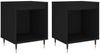vidaXL Nachttische 2 Stk. Schwarz 40x35x50 cm Holzwerkstoff 830703 Bild 2