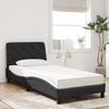 vidaXL Bett mit Matratze Schwarz 90x200 cm Samt 3208636 Bild 3