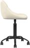 vidaXL Esszimmerstuhl Creme Samt [335359] Bild 4