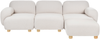Modulsofa 3-Sitzer AMLI Cremeweiß Bouclé mit Ottomane Bild 4