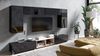 AX LIVING Wohnzimmer Wohnwände Kossana 23 Modern Schwarz/Goldene Eiche Bild 3