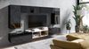 AX LIVING Wohnzimmer Wohnwände Kossana 23 Modern Schwarz/Goldene Eiche Bild 4