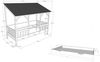 Hausbett Katee 214x105x174 Kinderbett MDF+Massivholz Weiß Bild 3