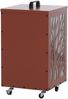 Pelletbehälter HWC-Q30 Bäume, Pelletbox Aufbewahrungsbox für z.B. Tierfutter, Rollen Füße 64x36x36cm ~ kupferfarben Bild 5