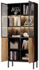 MODFU Vitrine LED-Vitrine, Pop-Up-Glastüren (Hochschrank, Standvitrine, Highboard, 1-St, 5-stöckige) mit LED-Leuchten Bild 4