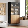 MODFU Vitrine LED-Vitrine, Pop-Up-Glastüren (Hochschrank, Standvitrine, Highboard, 1-St, 5-stöckige) mit LED-Leuchten Bild 3